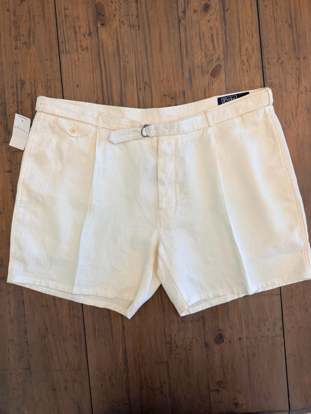 Rare Vintage NWT Ralph Lauren Belted Linen Men’s Golf Shorts 40